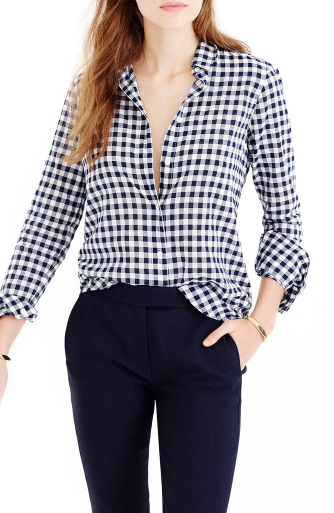 J.Crew Gingham Boy Shirt How to Dress Like Melania Trump POPSUGAR