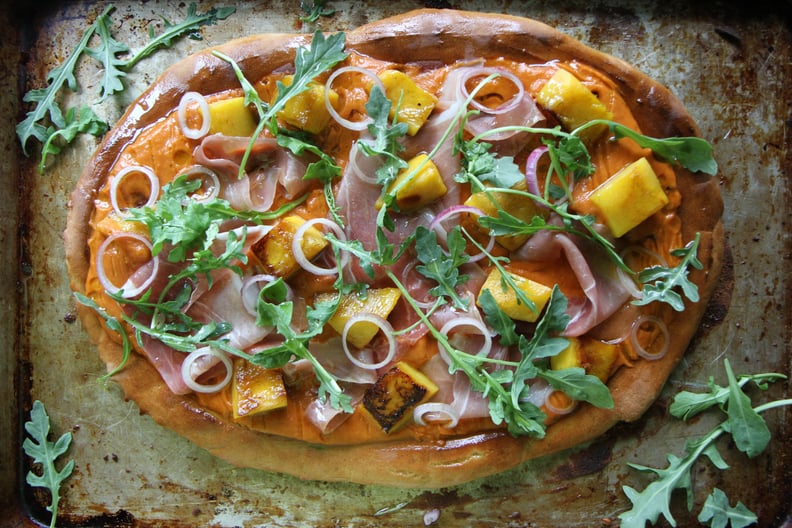Pumpkin, Prosciutto, and Arugula Pizza