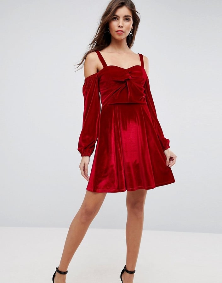ASOS Velvet Skater Dress