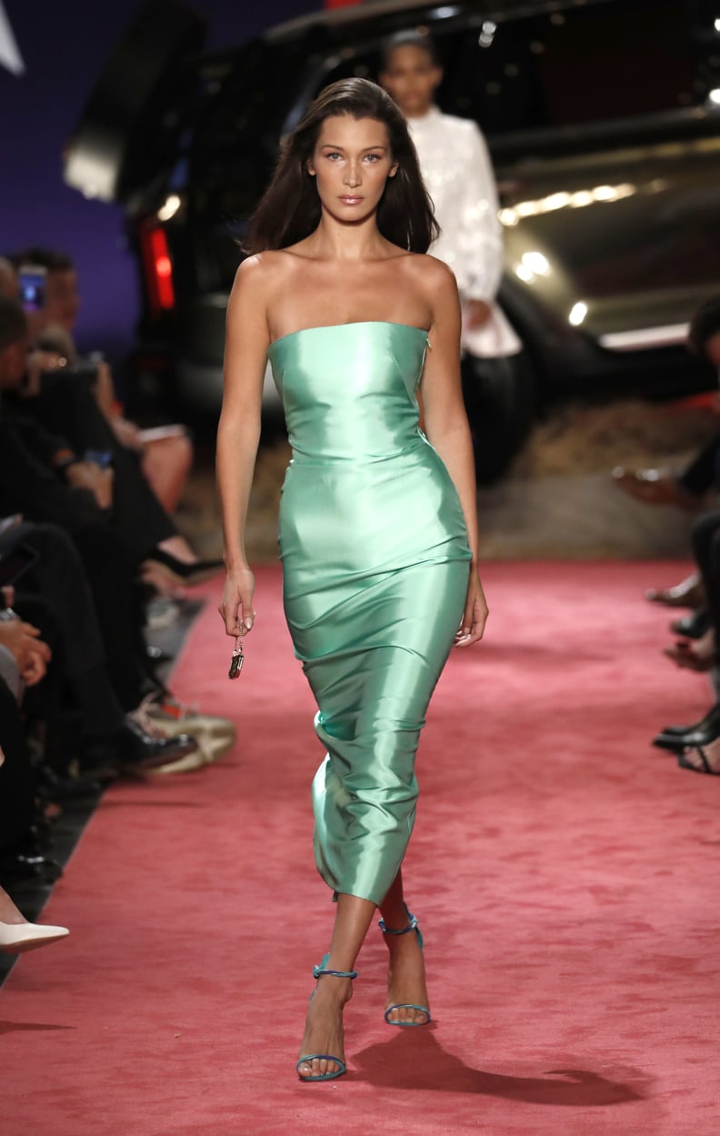 Bella Hadid Walking the Brandon Maxwell Runway During NYFW in September 2018