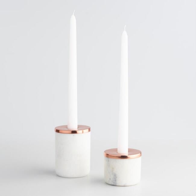 Marble Emerson Taper Candleholder