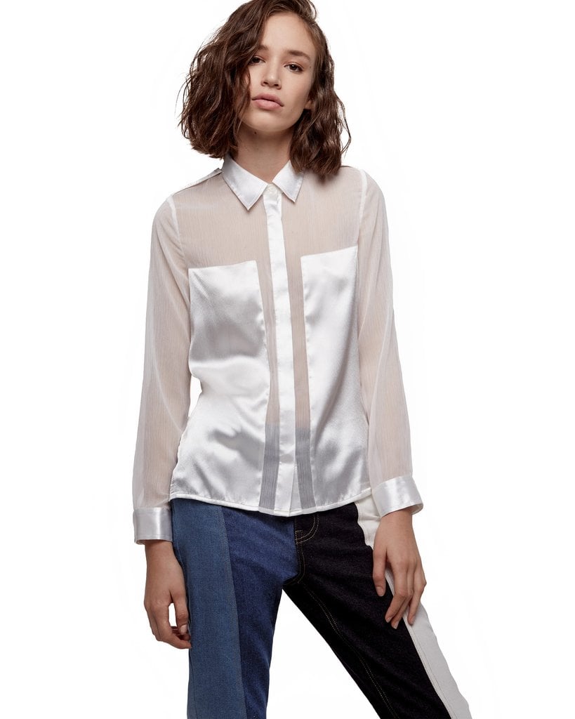 Satin Paneled Shirt ($48)