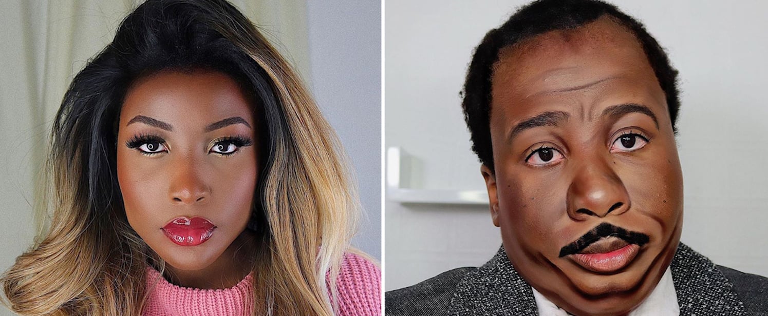 Makeup Artist Transforms Into The Office's Stanley Hudson | POPSUGAR Beauty  UK