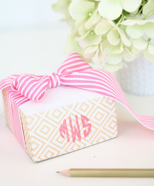 Stamped Monogram Notepad Stamped Monogram Notepad