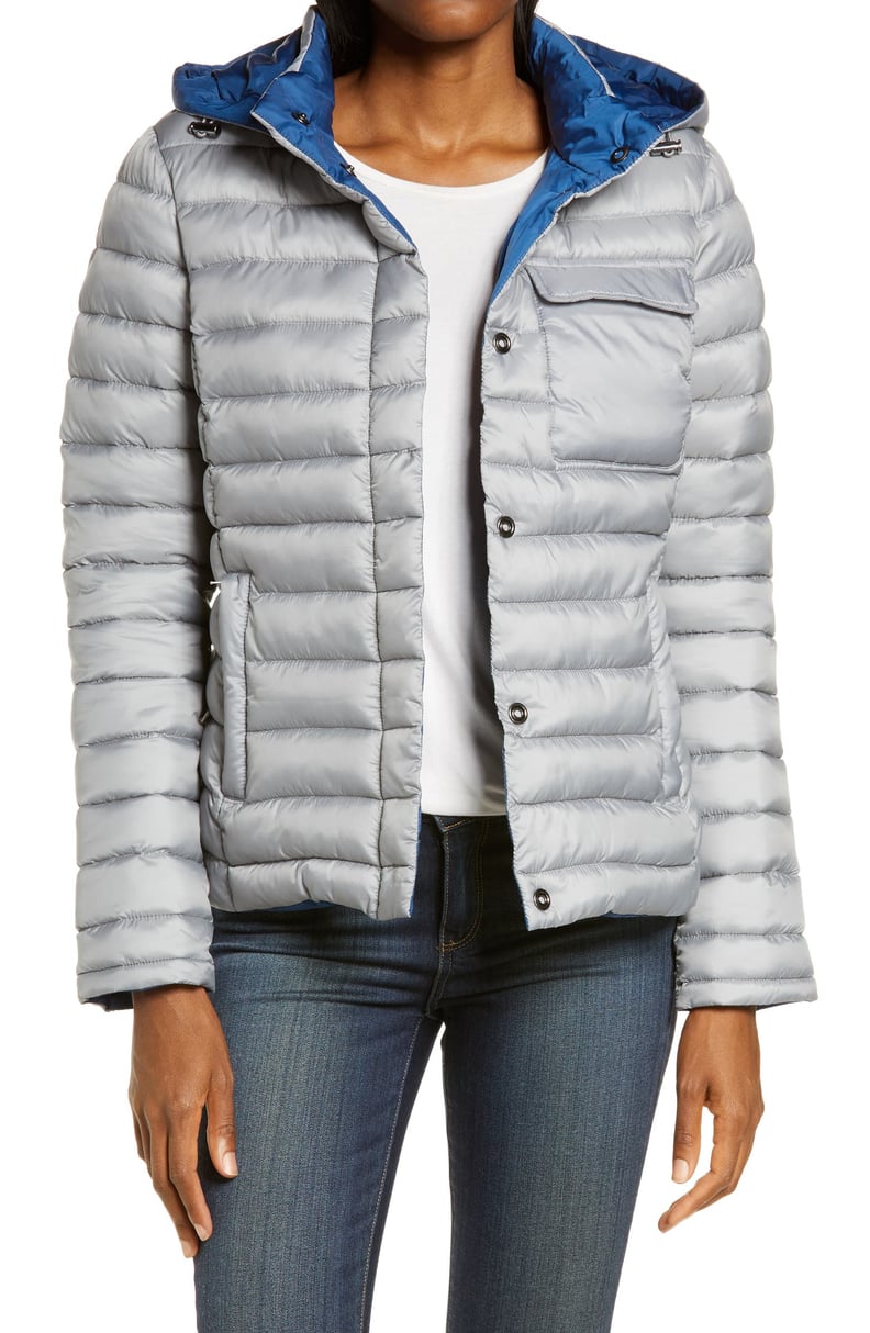 Zella Ultralight Reversible Puffer Jacket With Removable Hood