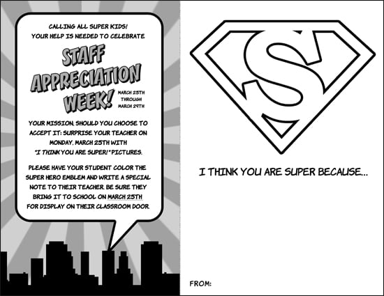 "I Think You Are Super" Cards