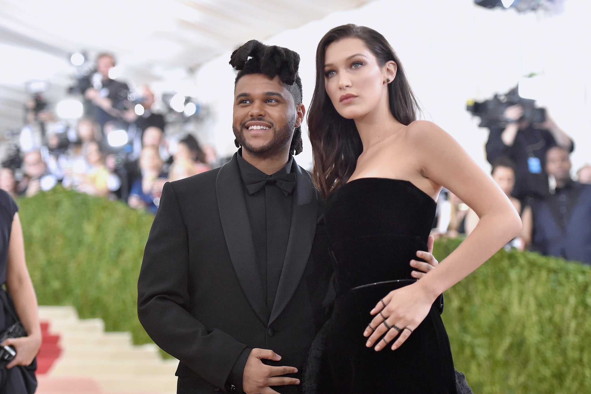 NEW YORK, NY - MAY 02:  The Weeknd (L) and Bella Hadid attend the 