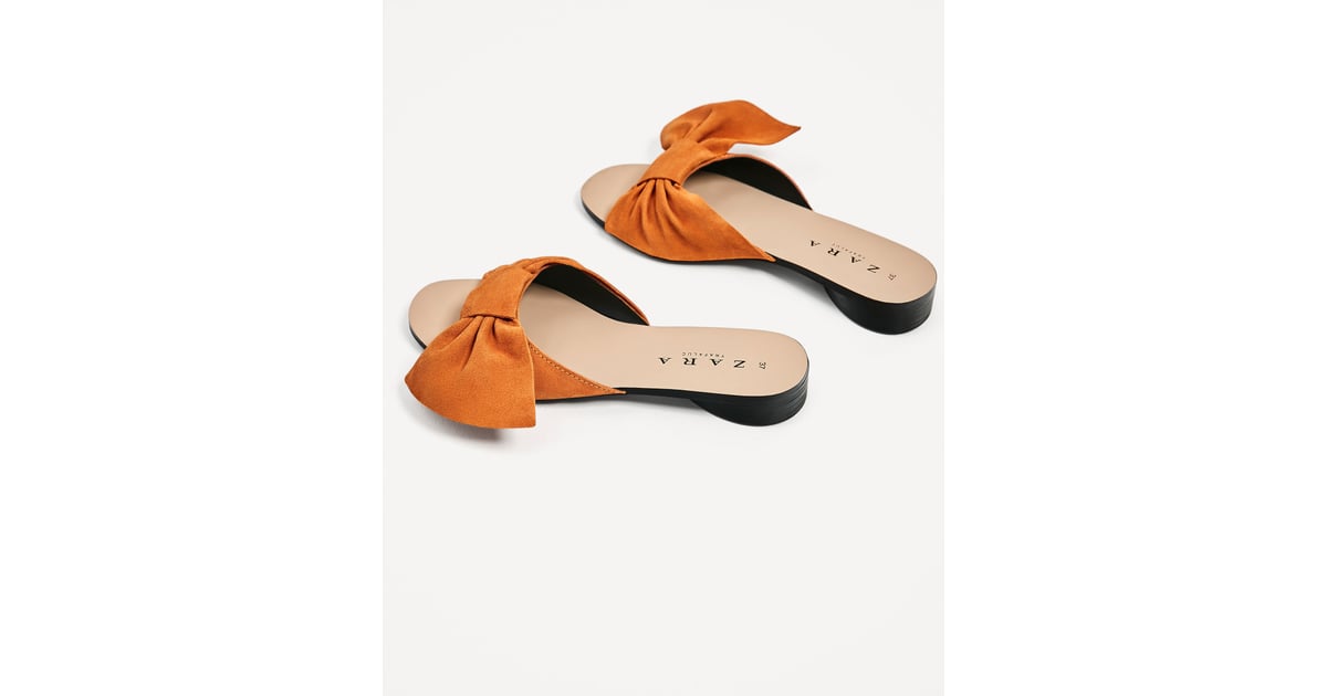 zara tan slides