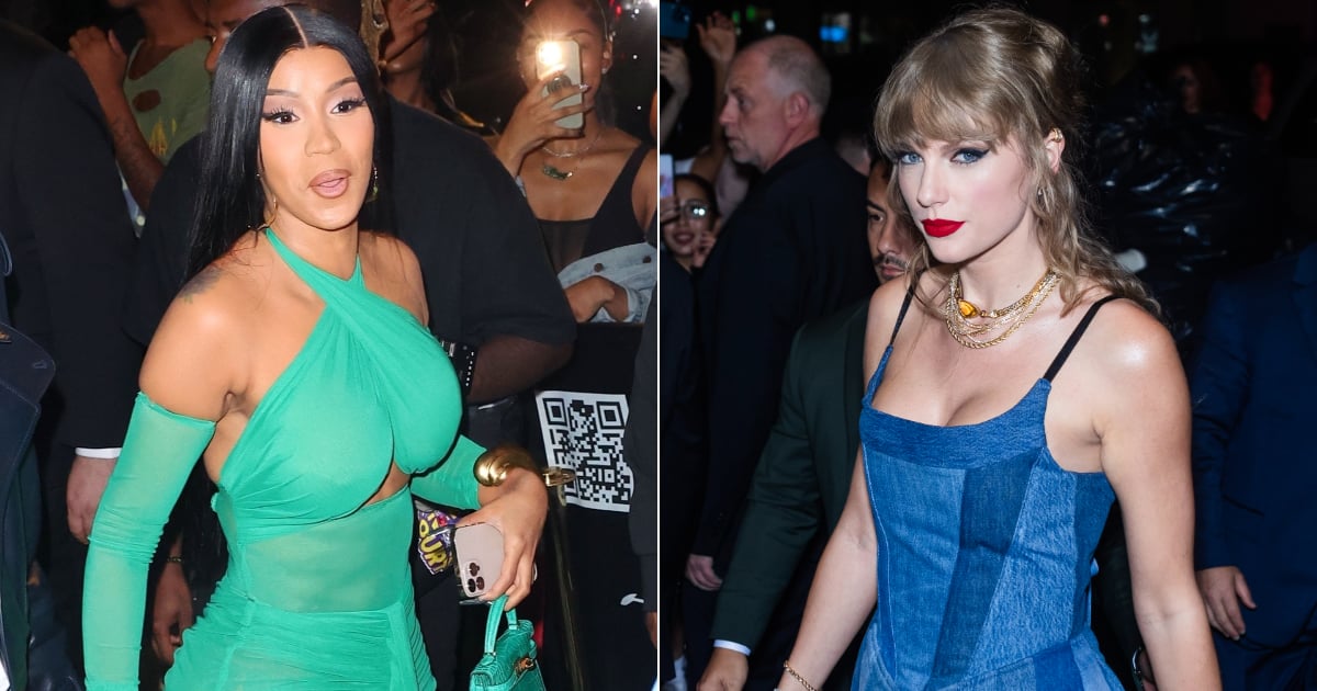 Cardi B in a Naked Dress, Taylor Swift in Denim,