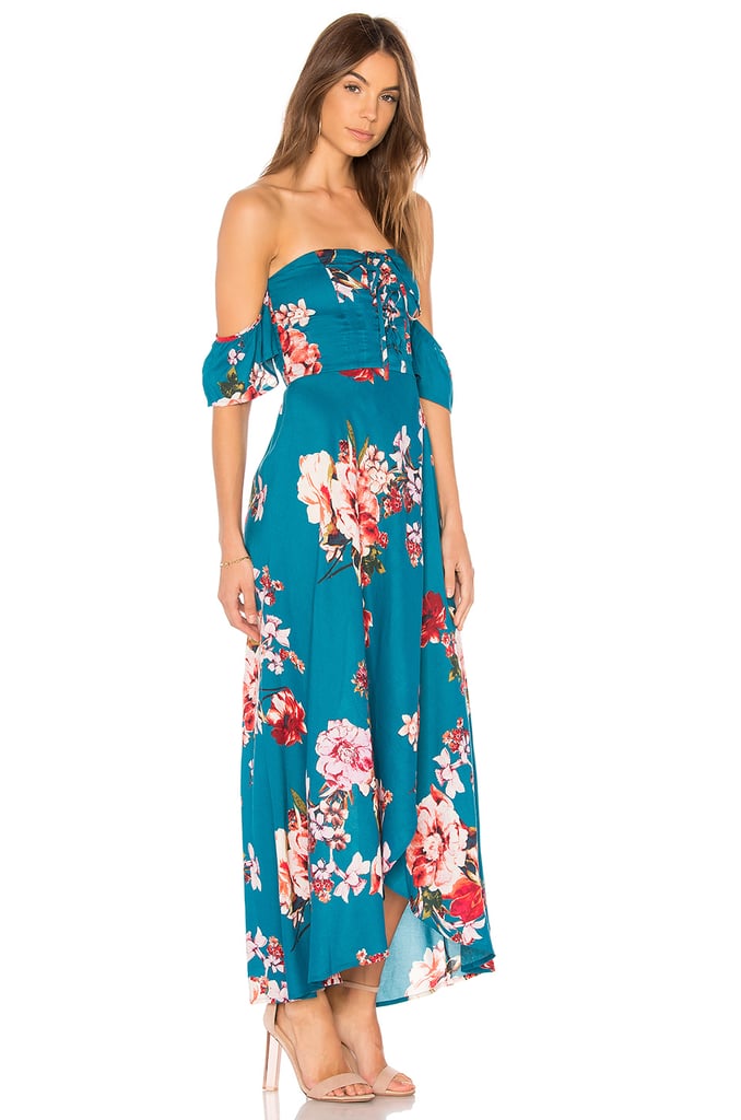 Band Of Gypsies Large Floral Lace Up Dress Maxi Dresses From Revolve Popsugar Fashion Uk Photo 4 2058