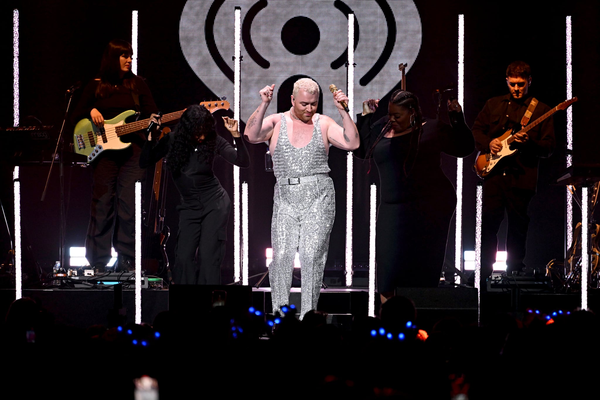 PHILADELPHIA, PENNSYLVANIA - DECEMBER 12: Sam Smith performs onstage during iHeartRadio Q102's Jingle Ball 2022 Presented by Capital One at Wells Fargo Center on December 12, 2022 in Philadelphia, Pennsylvania. (Photo by Dave Kotinsky/Getty Images)