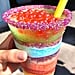 Glitter Rainbow Slushie at Disneyland