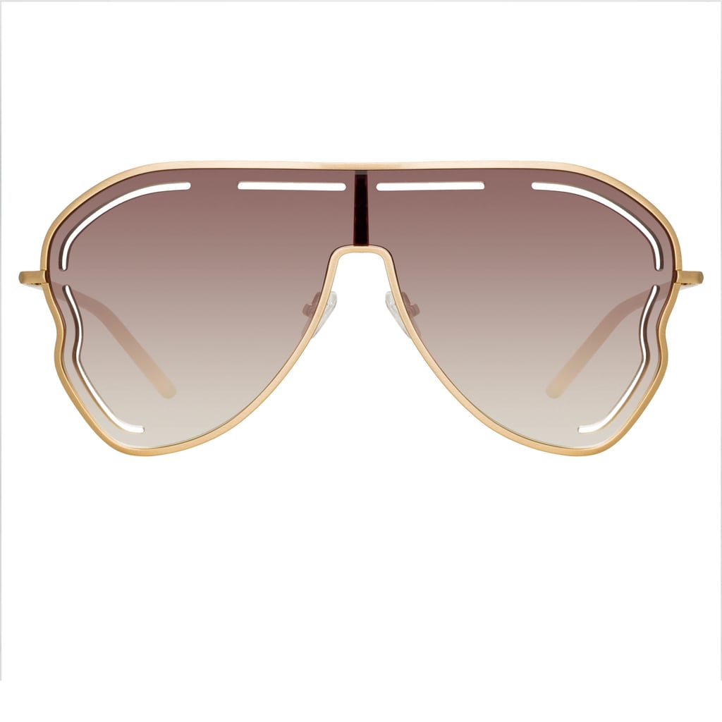 Matthew Williamson Gardenia Sunglasses in Light Gold