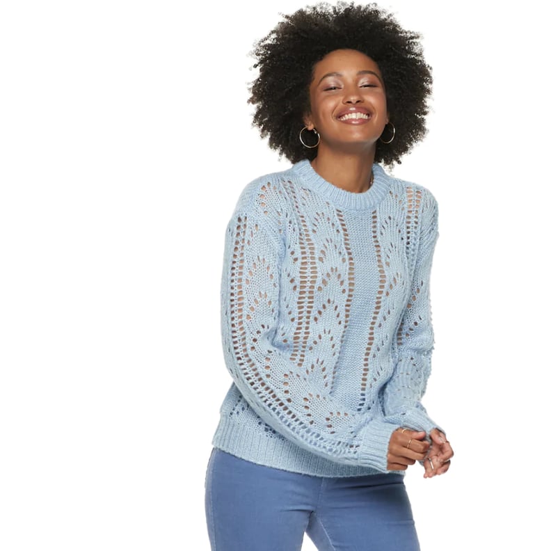 POPSUGAR at Kohl's Collection Pointelle Sweater