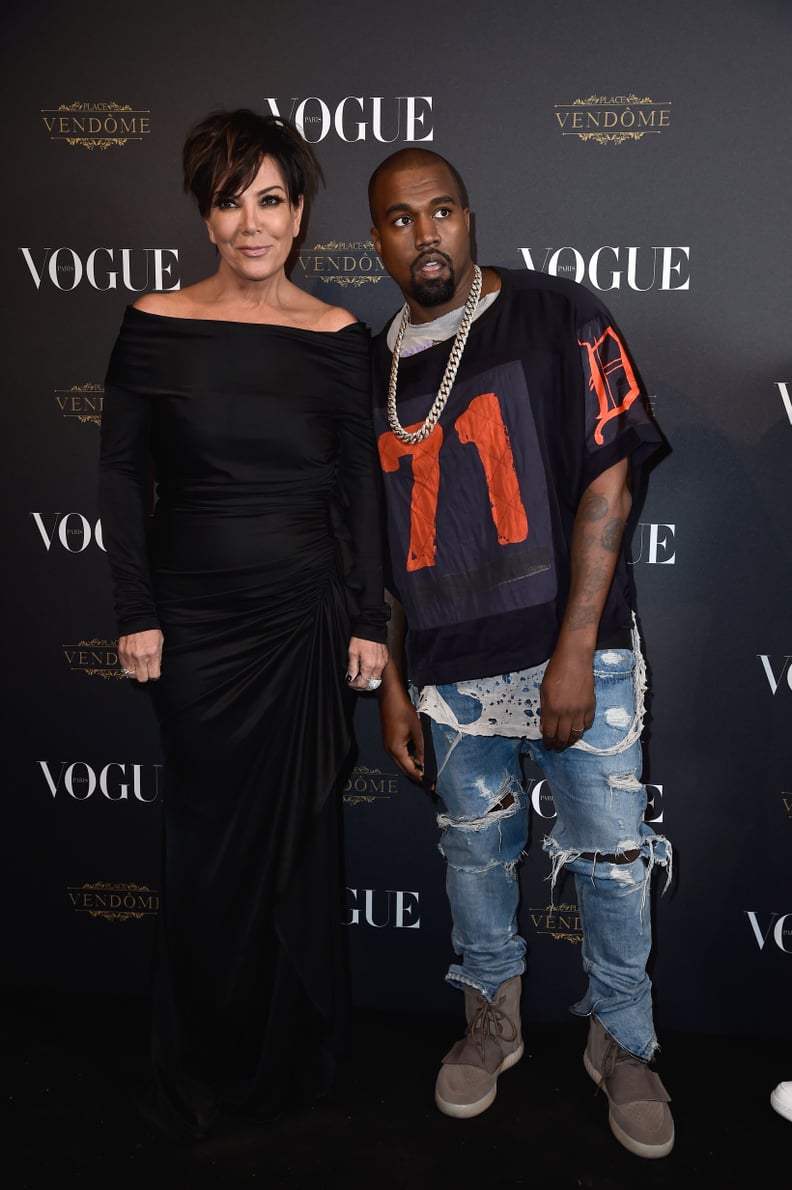 Kris Jenner and Kanye West