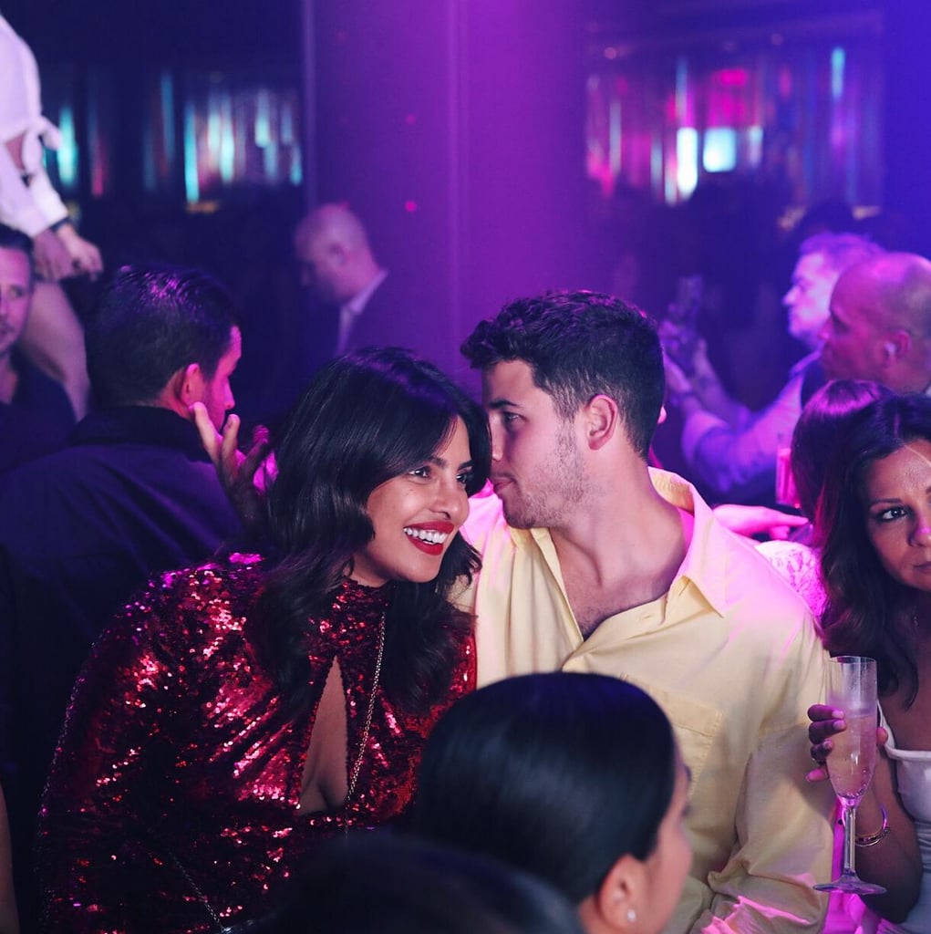 Nick and Priyanka Celebrating at LIV
