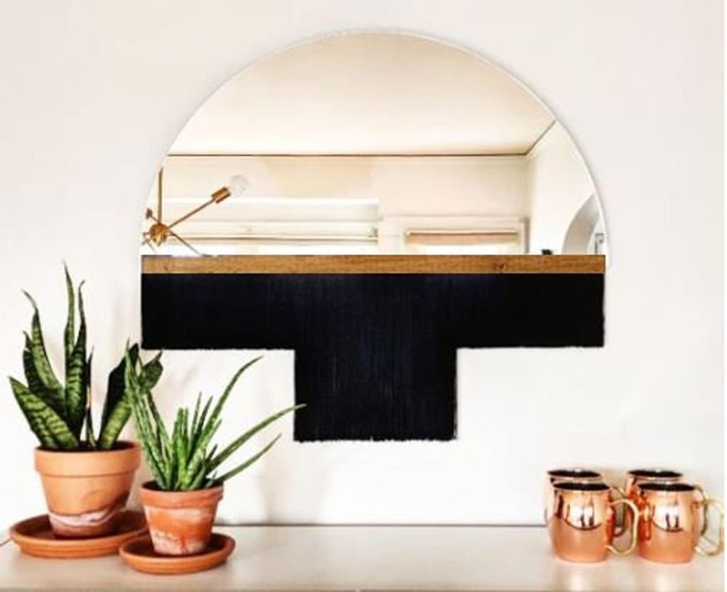 For an Interior-Design Boost: Half-Circle Fringe Mirror
