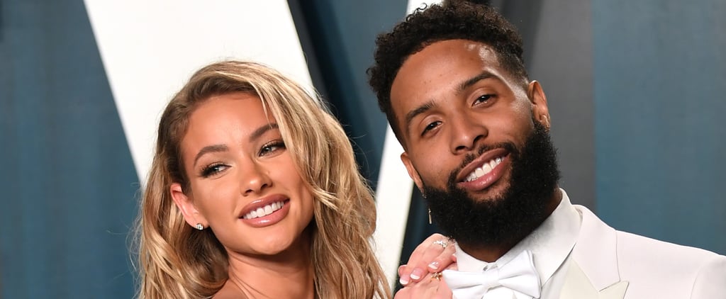 Lauren Wood Kissed Odell Beckham Jr. Good Luck at the Super Bowl
