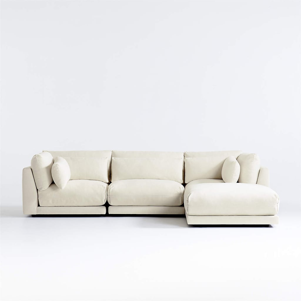 Best Sectional Couch: Crate & Barrel Plush 4-Piece Sectional