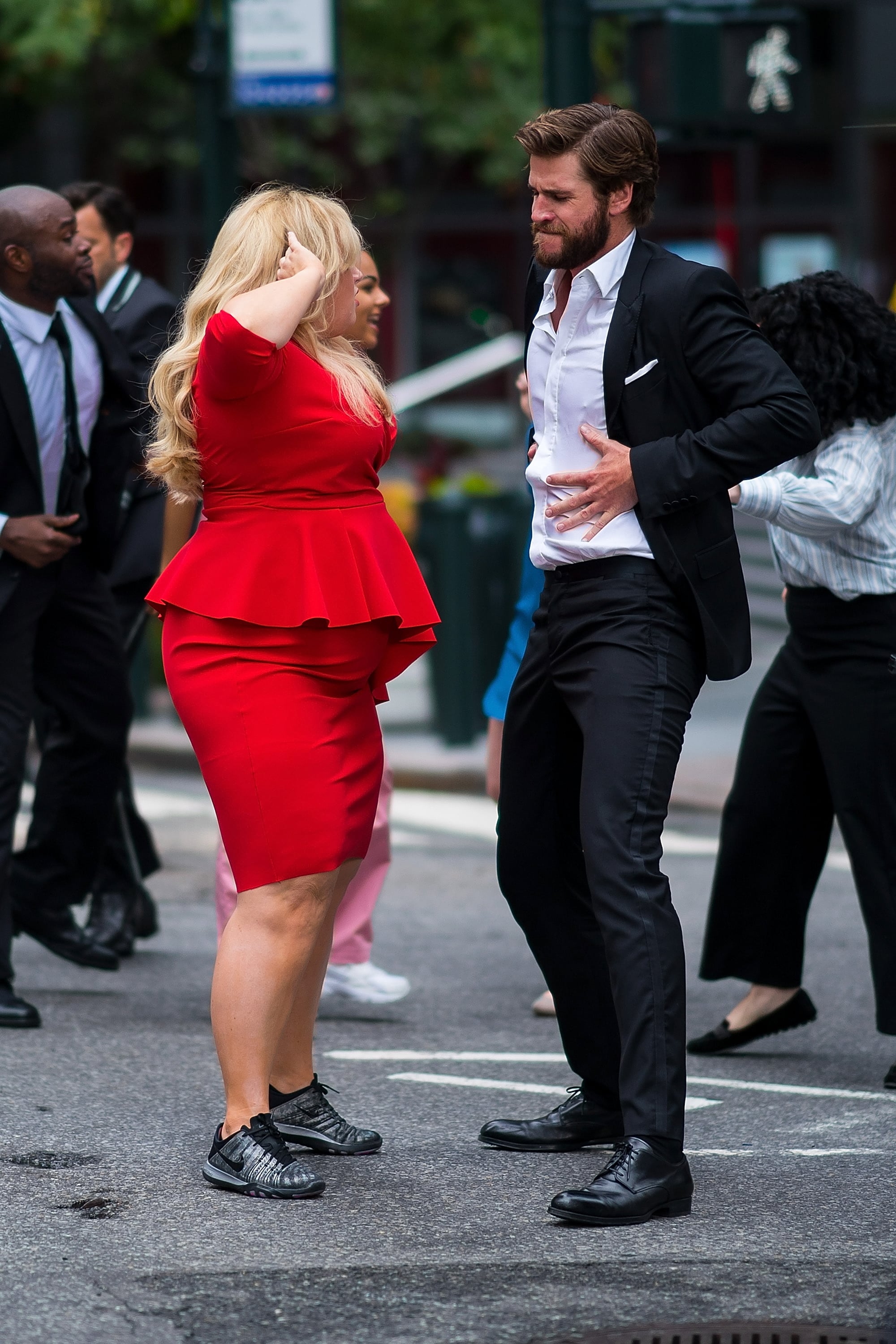 Celebrity Entertainment These Pics Of Liam Hemsworth And Rebel Wilson Dancing Are The Monday Pick Me Up You Need Popsugar Celebrity Photo 4