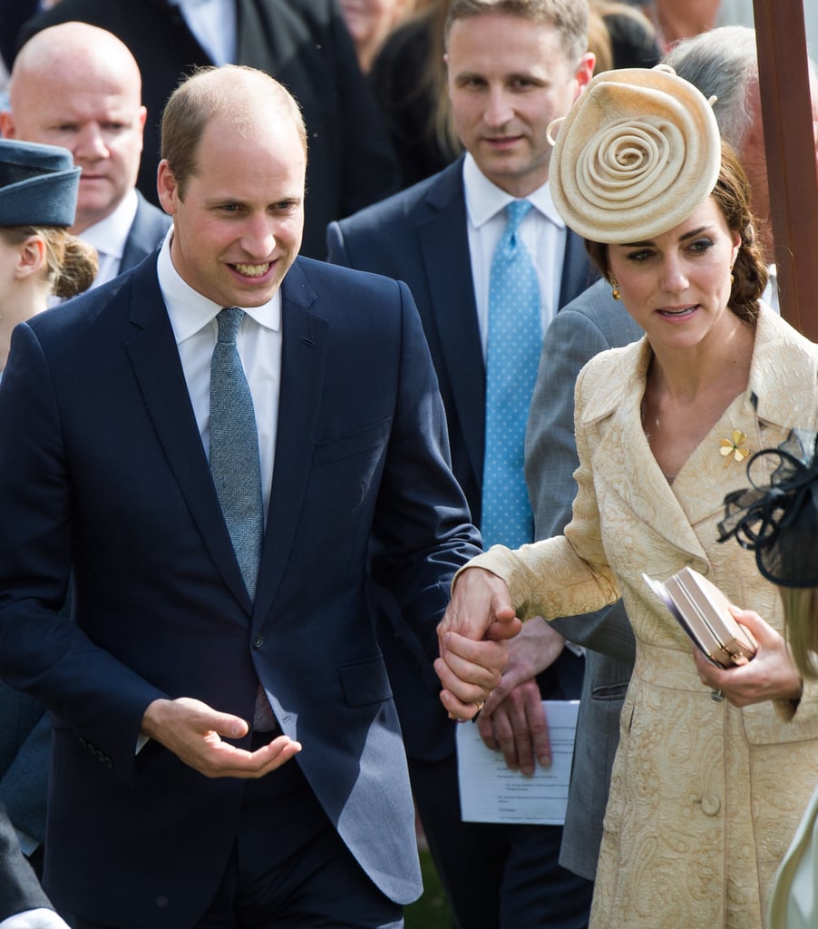 Kate and Will held hands as they attended the secretary of state's annual Garden party in Belfast, Northern Ireland, in June 2016.