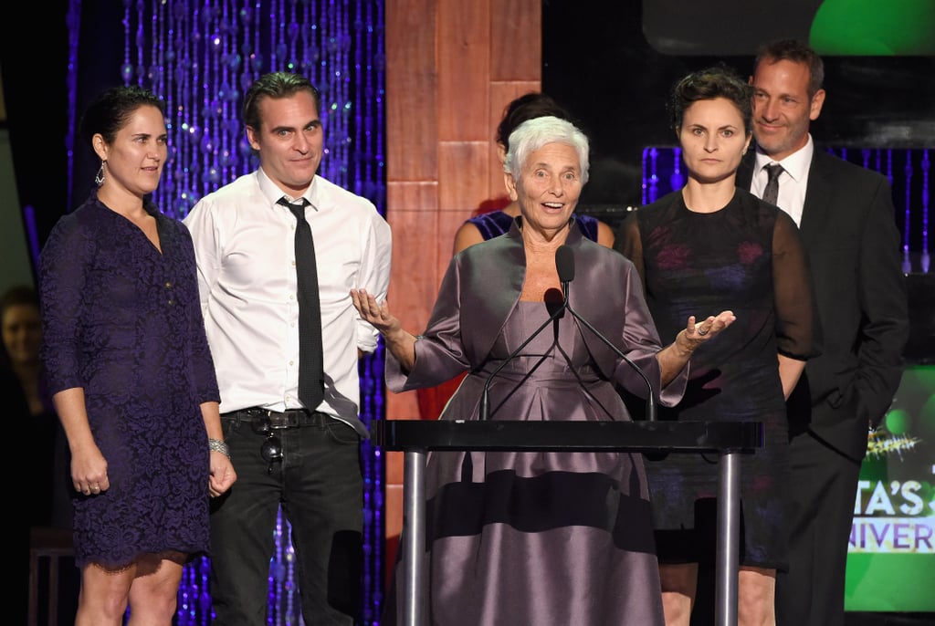 Joaquin Phoenix and Family PETA Red Carpet Pictures