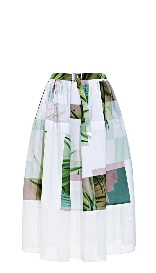 Tibi Printed Full Skirt