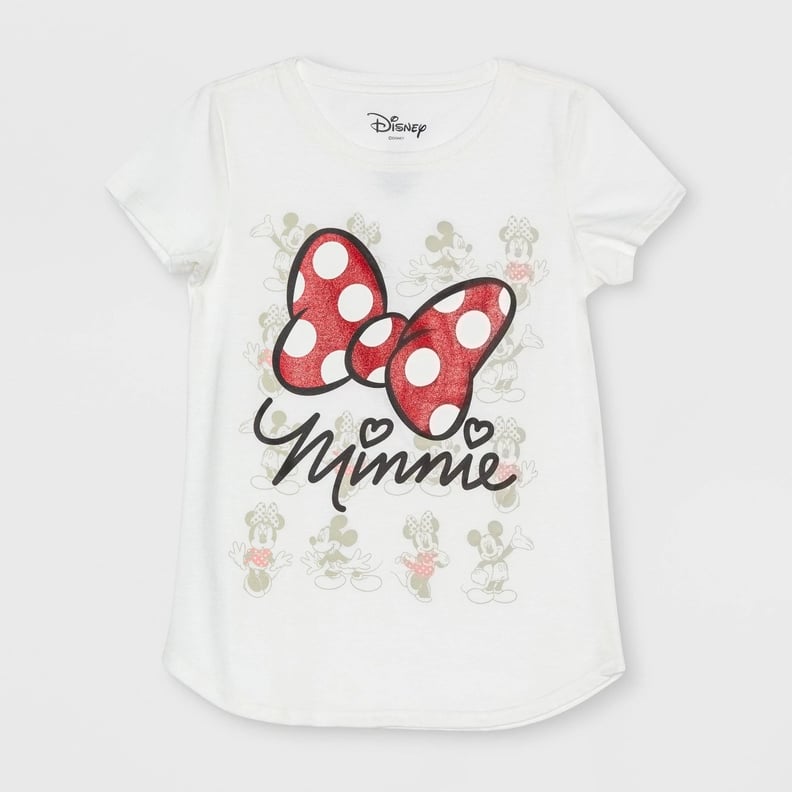 Girls' Minnie Mouse Bow Short Sleeve T-Shirt