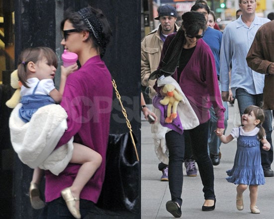 Photos Of Celebrity Baby Suri Cruise With Mom Katie Holmes In Nyc Popsugar Celebrity