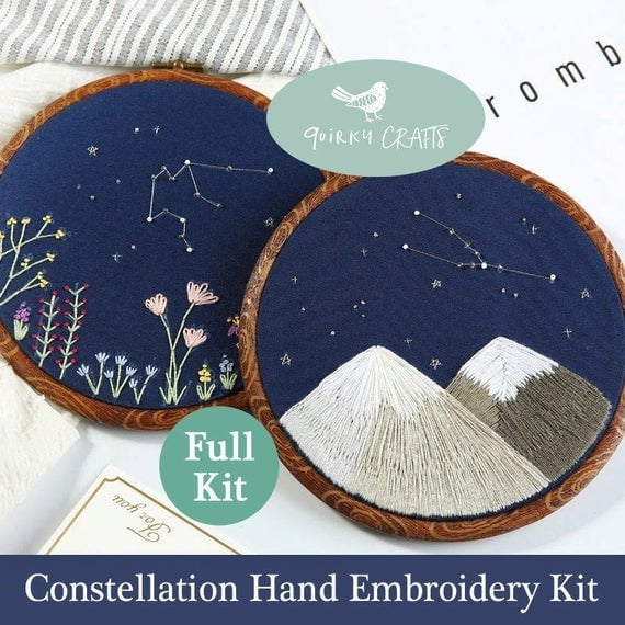 Zodiac Constellation Beginners Embroidery Kit