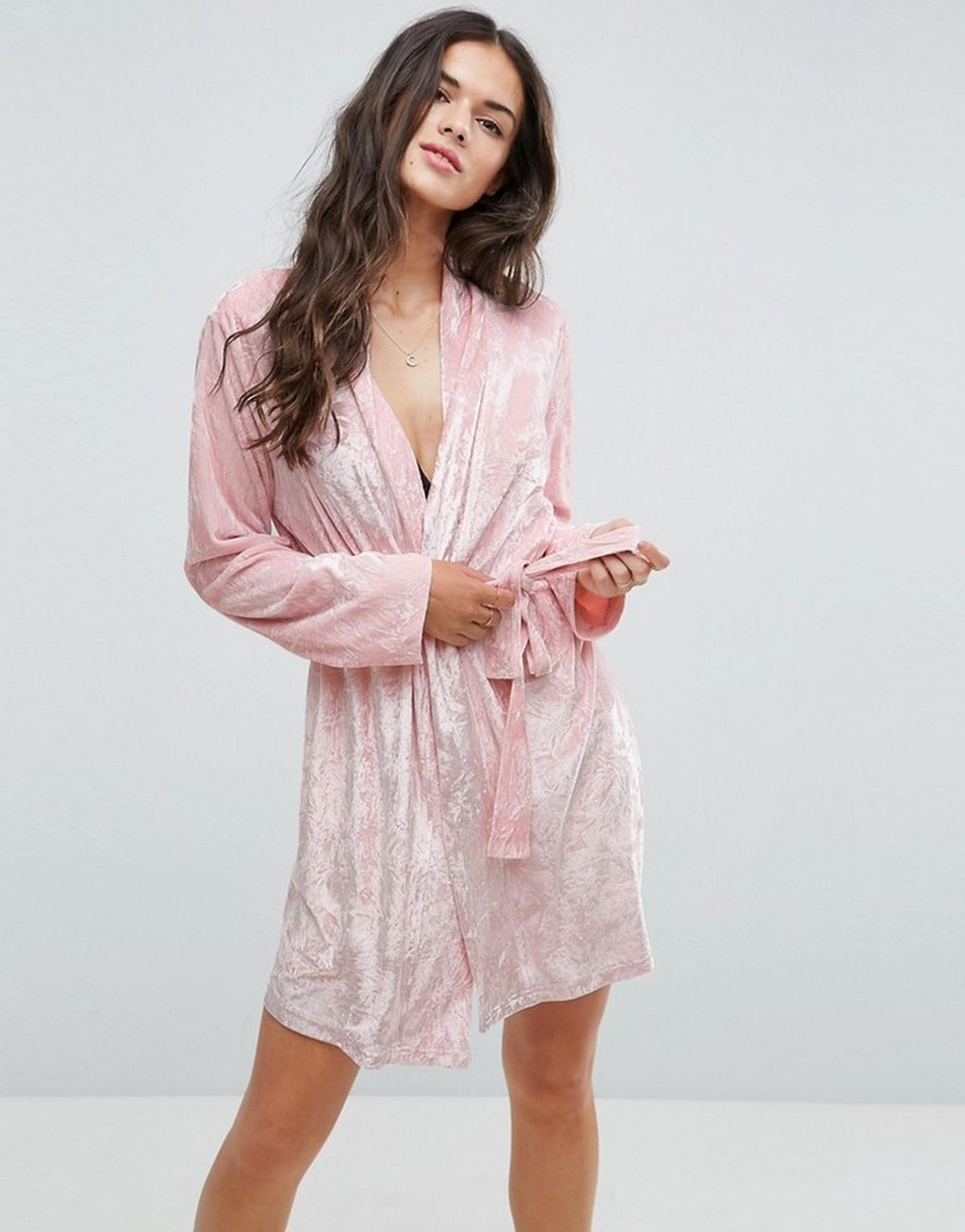 Selena Gomez's Pink Robe in 