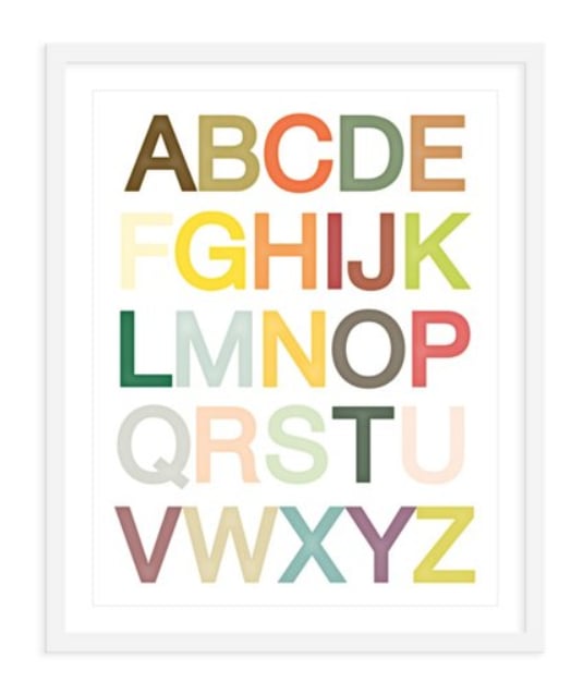 Our One Kings Lane Pick: Modern Alphabet Print ($75)