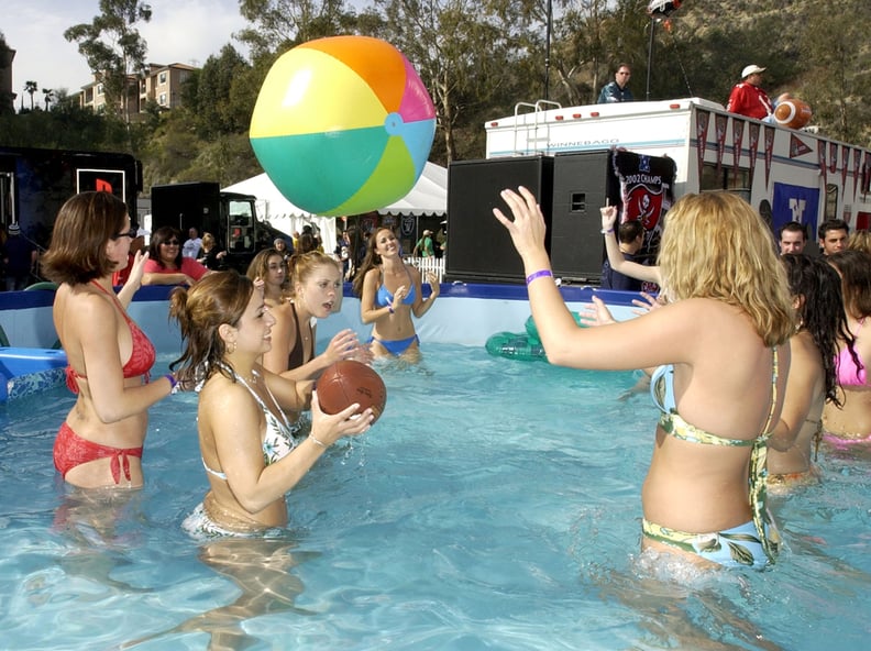 There was an actual pool party when San Diego hosted again in 2003.