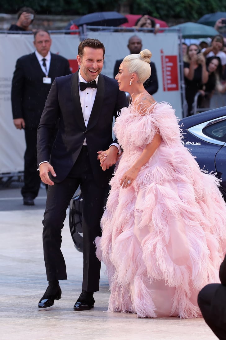 Lady Gaga Pink Valentino Dress at Venice Film Festival ...