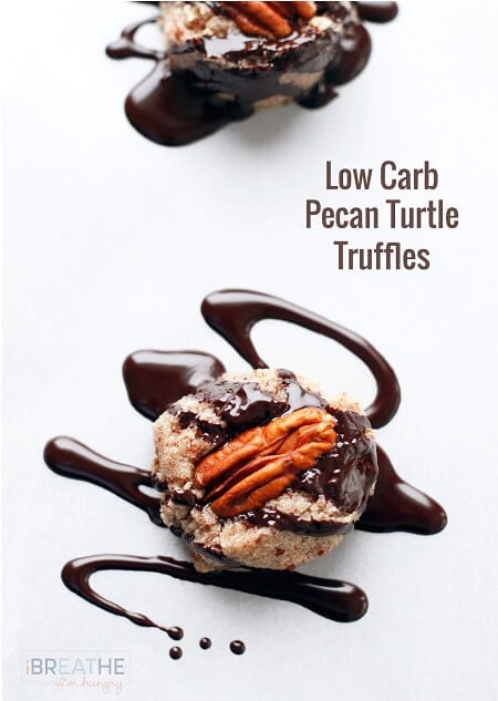 Low-Carb Pecan Turtle Truffles
