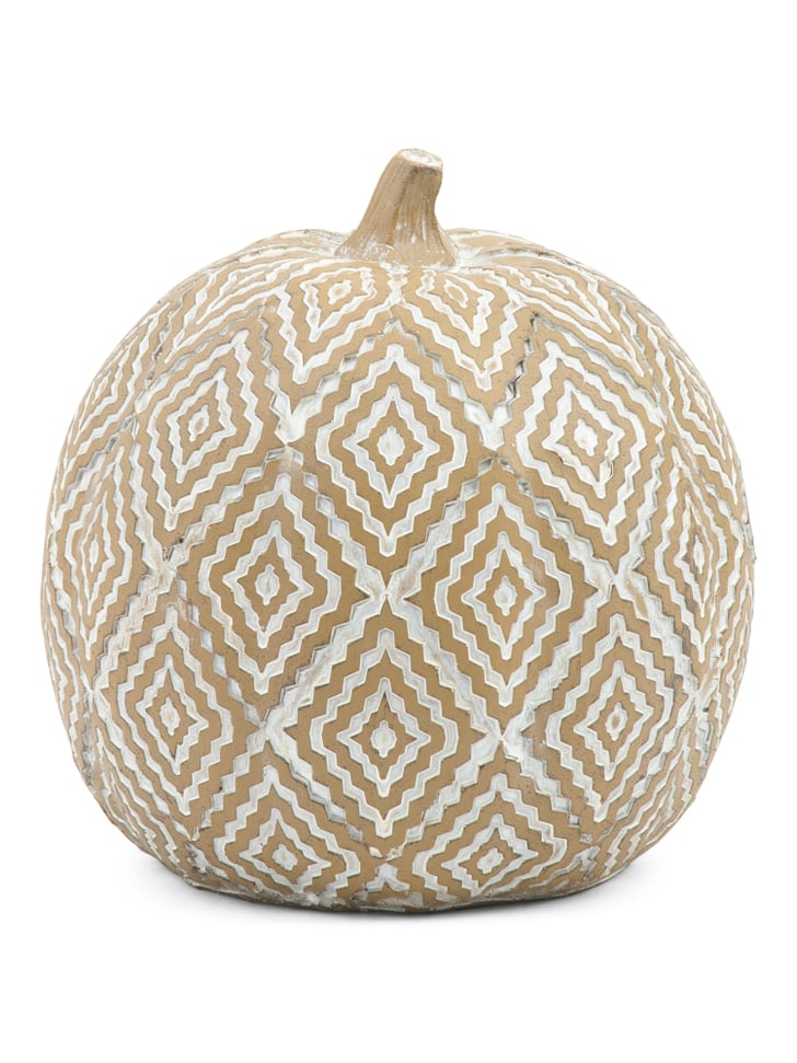 Textured Resin Pumpkin Best TJ Maxx Halloween Decor POPSUGAR Home