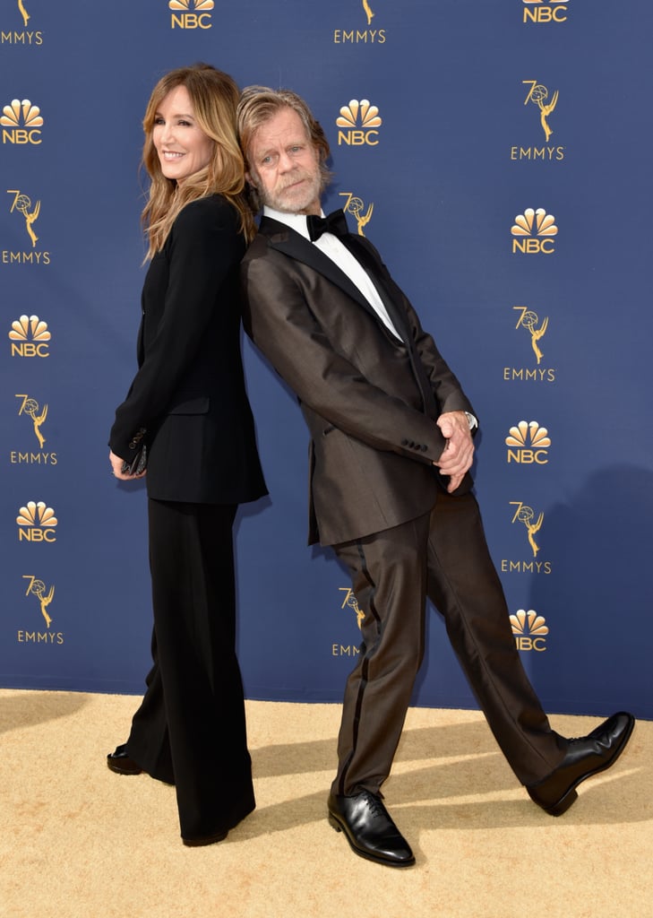 William H. Macy and Felicity Huffman at the 2018 Emmys