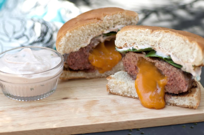Inside-Out Burgers With White Sauce