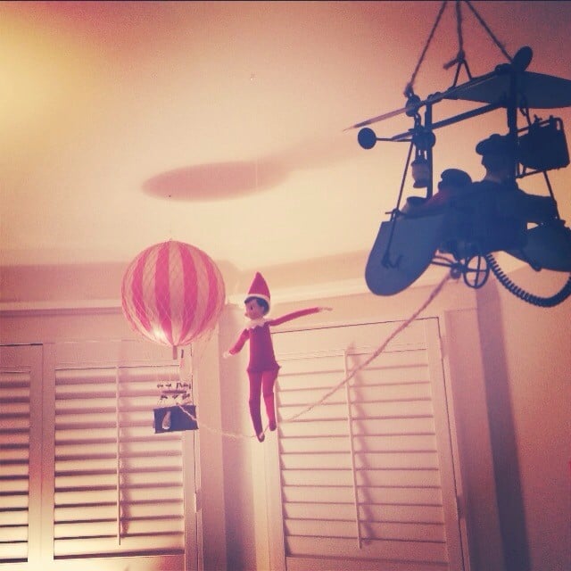 Tightrope Walking Between Hot-Air Balloon and Plane