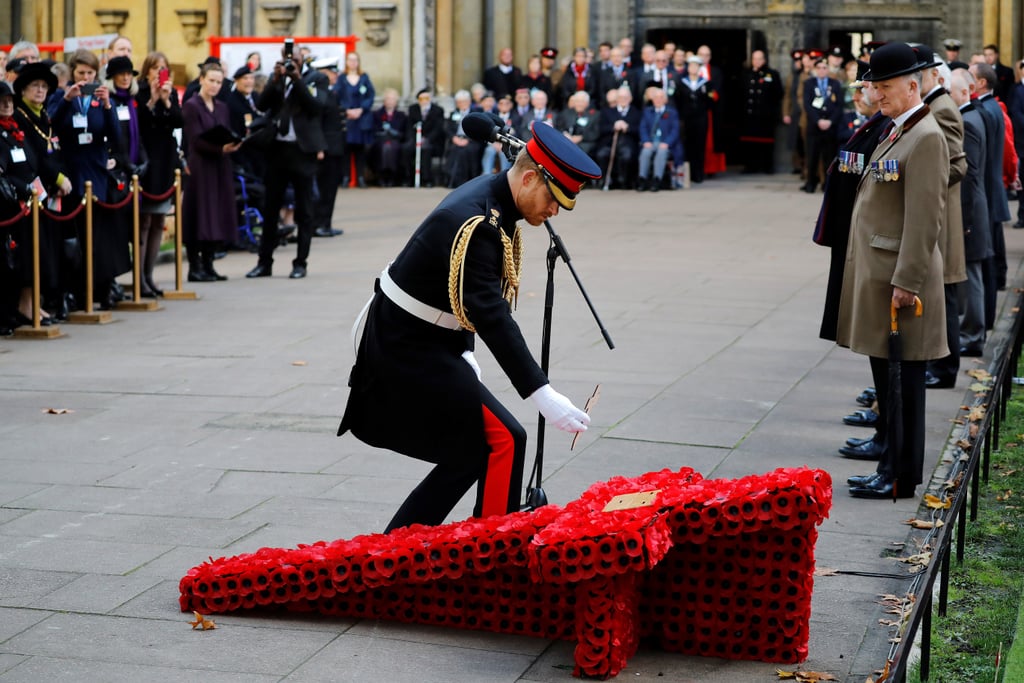 Prince Harry and Meghan Markle Field of Remembrance 2019