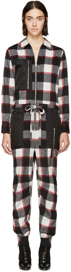 3.1 Phillip Lim Red & Black Flannel Plaid Flight Jumpsuit ($895)