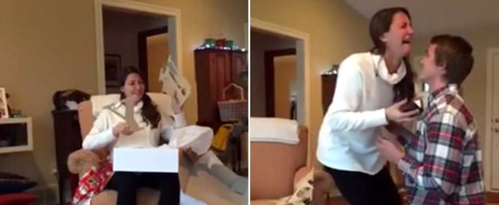 Girl Freaks Out Over Christmas-Morning Proposal