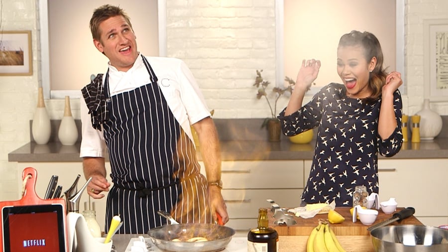 Curtis Stone's "Up in Flames" Bananas Flambé
