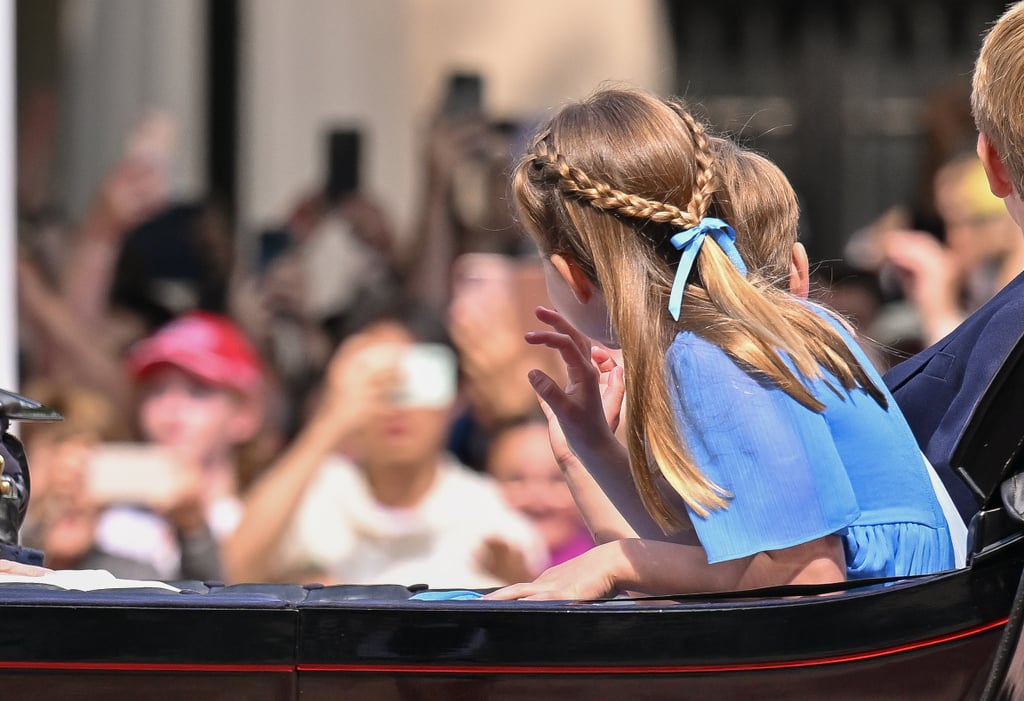 Princess Charlotte at Trooping the Colour on June 2