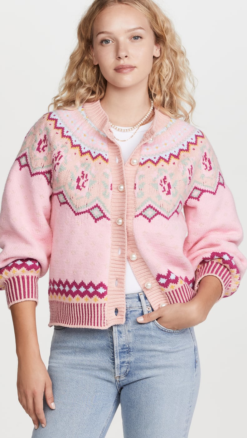 LoveShackFancy Honeypie Boyfriend Cardigan