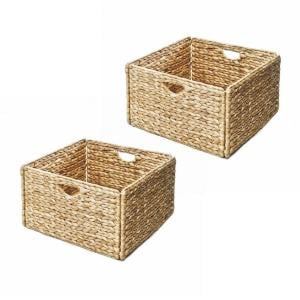 Seville Classics Woven Hyacinth Storage Baskets