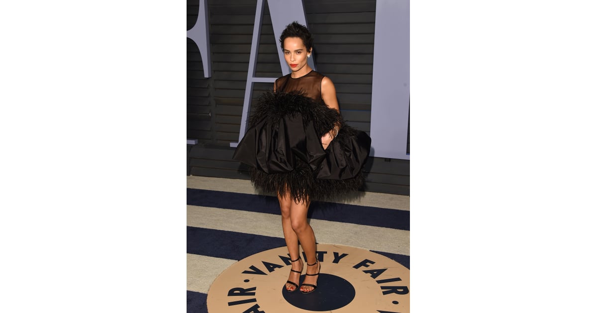Zoe Kravitz | Vanity Fair Oscars Party Dresses 2018 | Popsugar Fashion ...