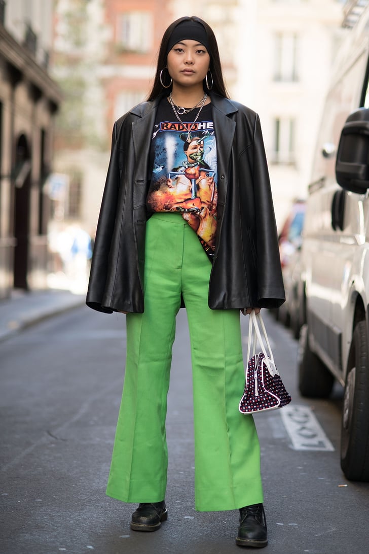 Opt For a '70s Look With Wide-Leg Trousers and a Vintage Tee | How to ...