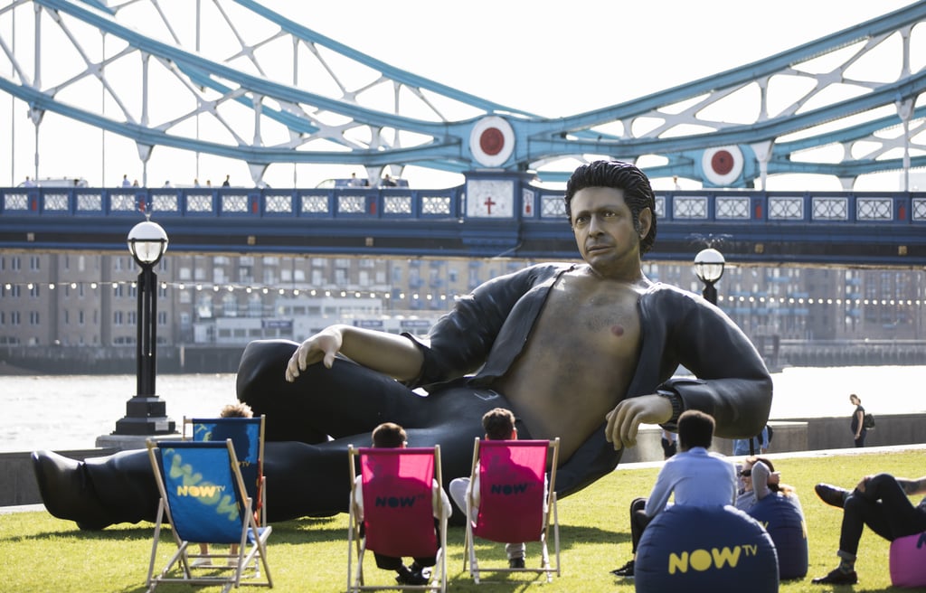 Giant Jeff Goldblum Sculpture in London