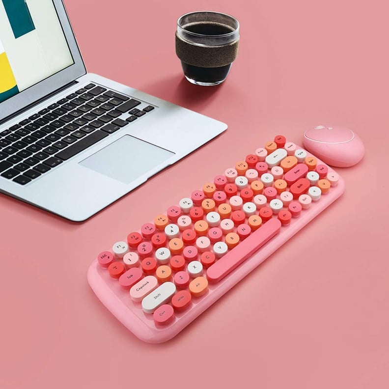 A Colorful Keyboard: Onlywe Mini 2.4G Wireless Keyboard and Optical Mouse Set